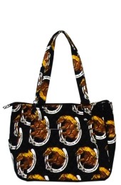 Small Quilted Tote Bag-HRQ594/BLACK
